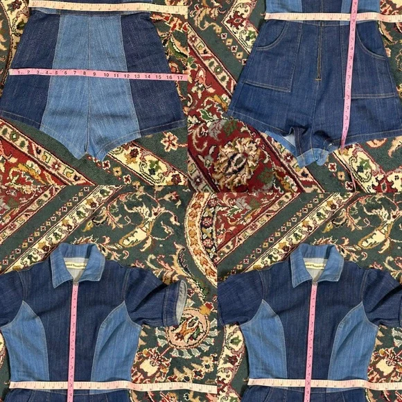 Stoned Immaculate Blue Jean Baby Romper. - Picture 12 of 12